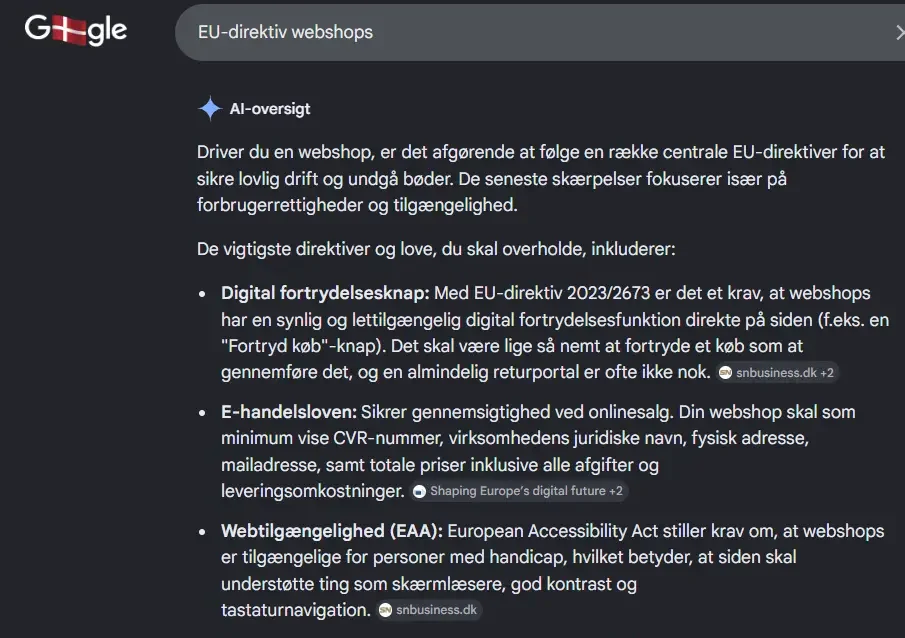 Synlighed i Google AI-overview på under 24 timer